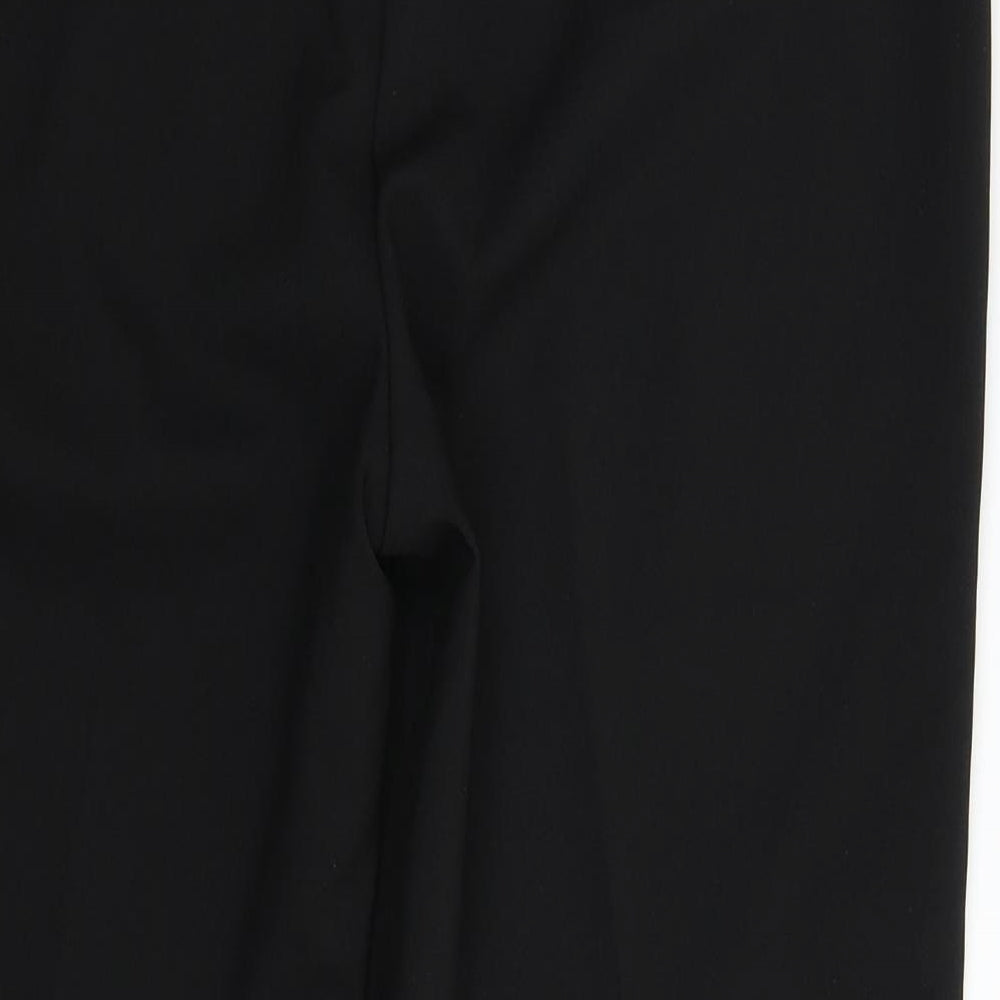 Womens UK Size 12 Papaya Regular Fit Dress Pants Black Trousers
