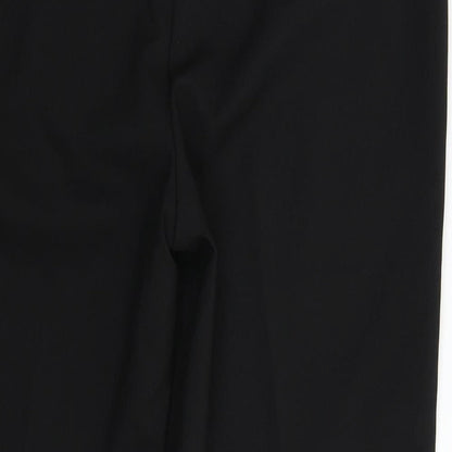 Womens UK Size 12 Papaya Regular Fit Dress Pants Black Trousers