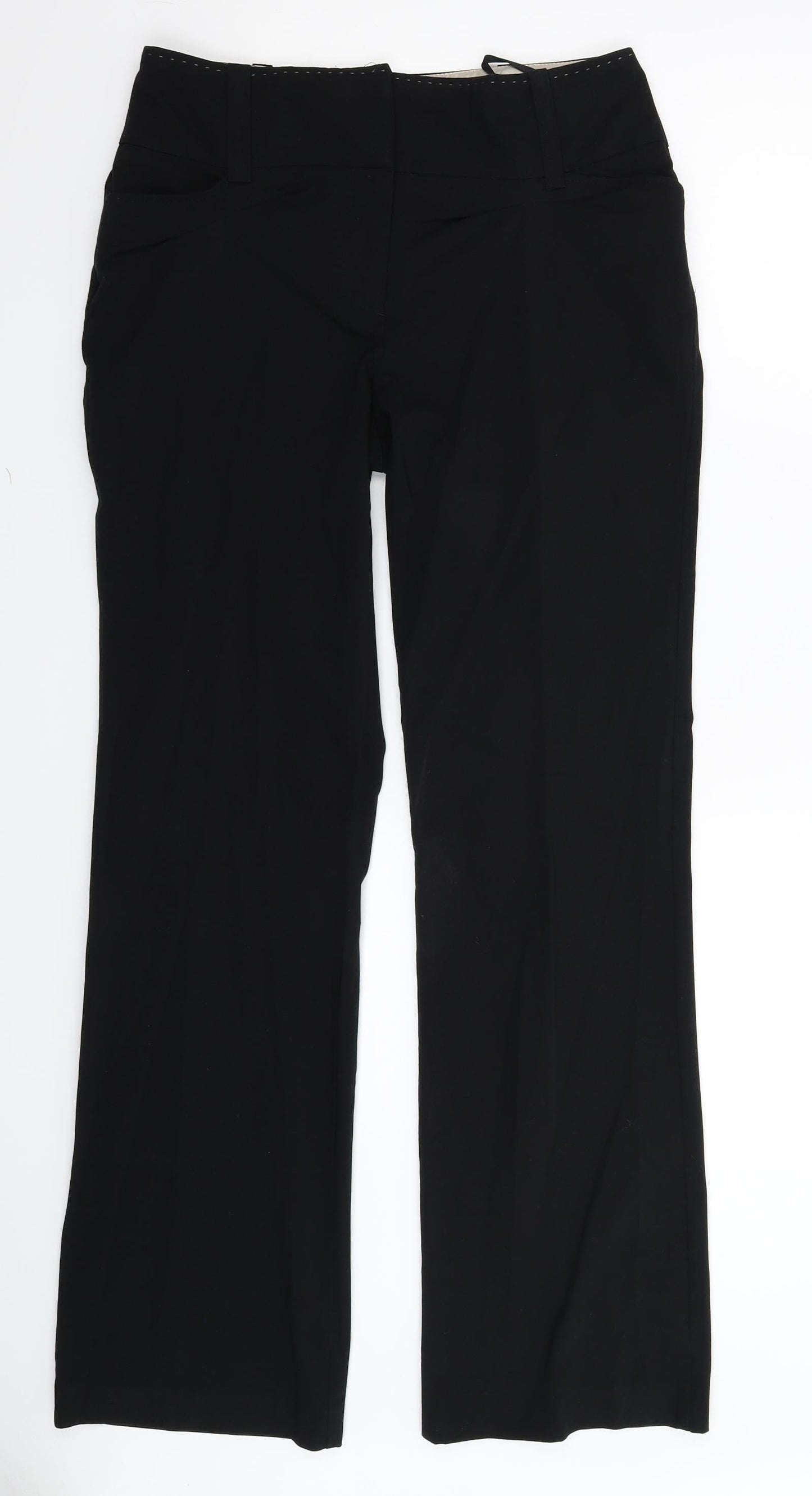 Womens UK Size 28 in NEXT Slim Fit  Black Trousers