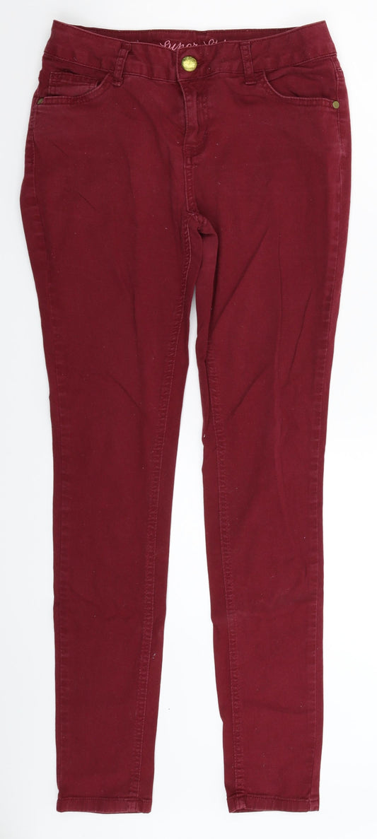 Denim & Co. Womens Brown  Denim Jegging Jeans Size 10 L30 in