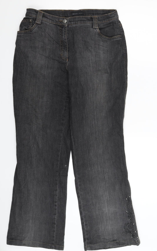 BRAX Womens Grey  Denim Bootcut Jeans Size 30 in L30 in