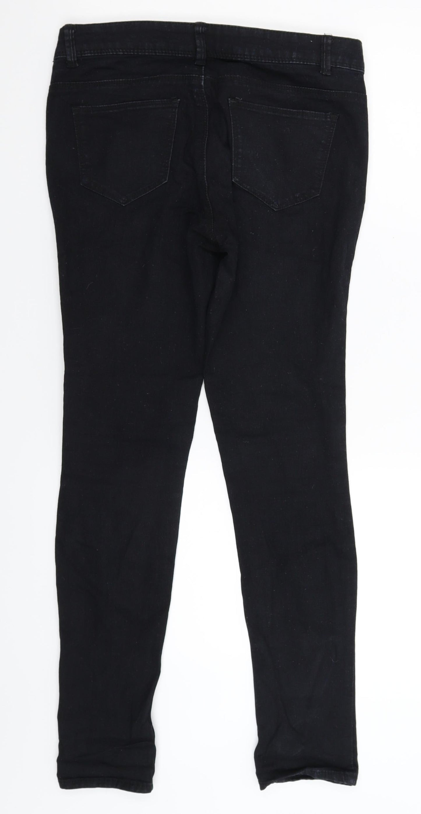 Denim & Co. Womens Black  Denim Jegging Jeans Size 10 L29 in