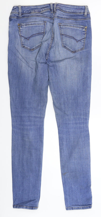 New Look Womens Blue  Denim Skinny Jeans Size 12 L29 in