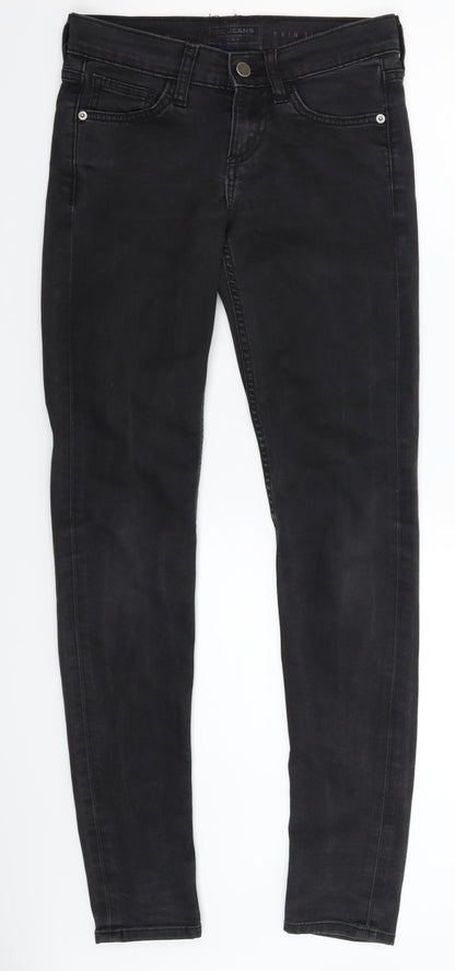 FC Jeans Womens Grey  Denim Skinny Jeans Size 8 L31 in