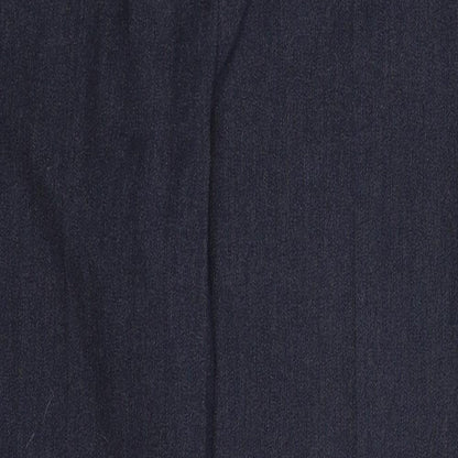 Womens UK Size 12 Bonmarché Slim Fit Dress Pants Blue Trousers
