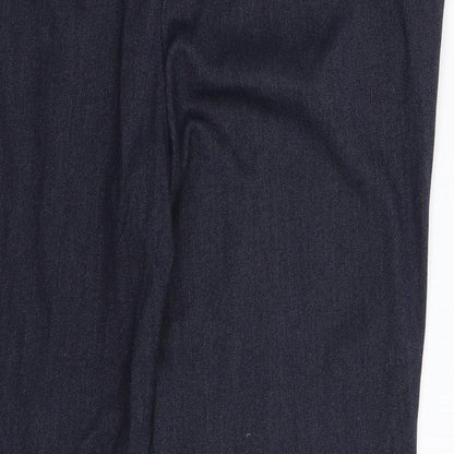 Womens UK Size 12 Bonmarché Slim Fit Dress Pants Blue Trousers