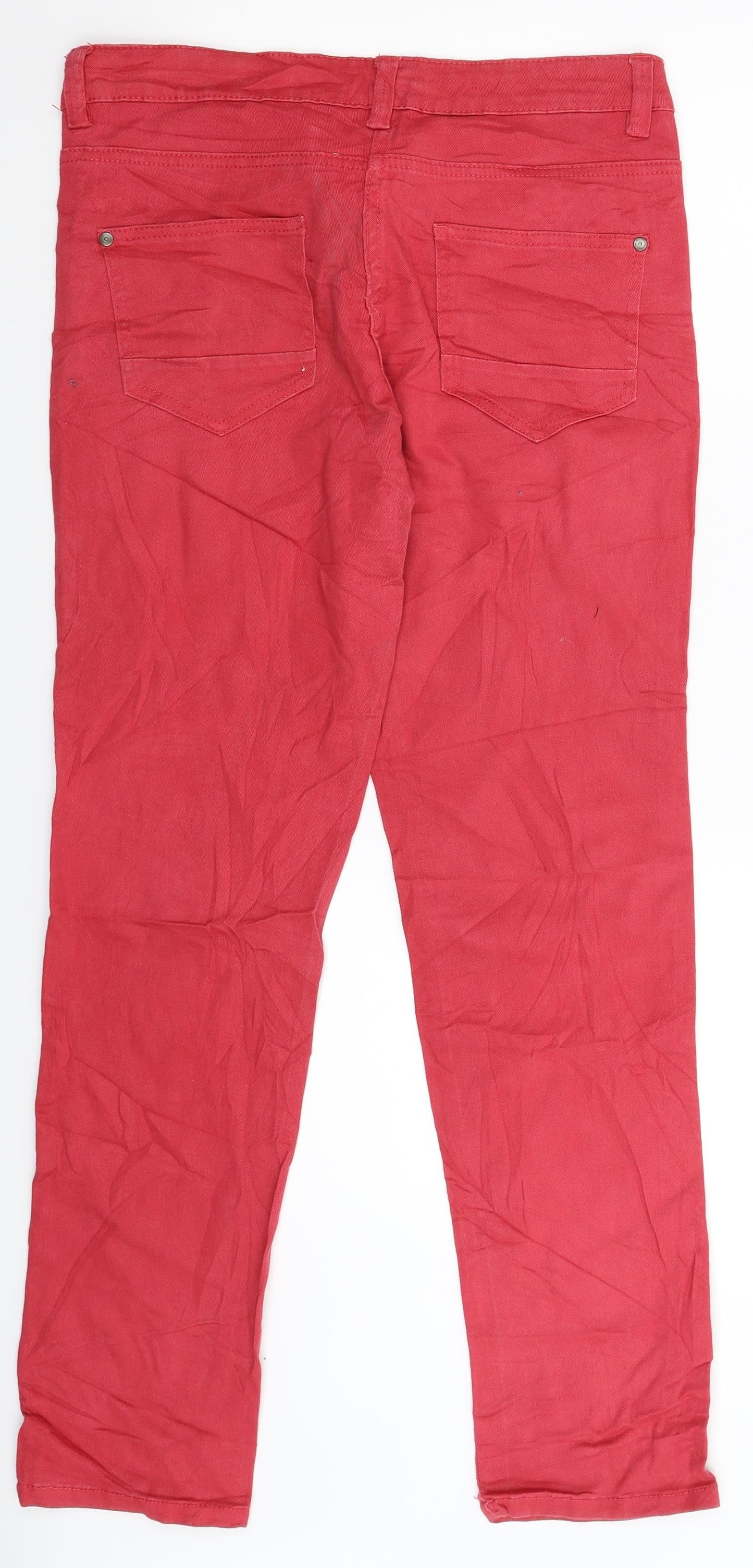 Womens UK Size 32 in Preworn Slim Fit Skinny Red Jeans