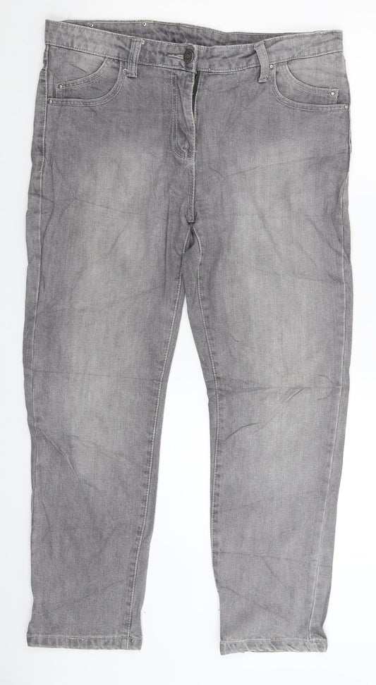 Womens UK Size 34 in Gina Slim Fit Skinny Grey Jeans