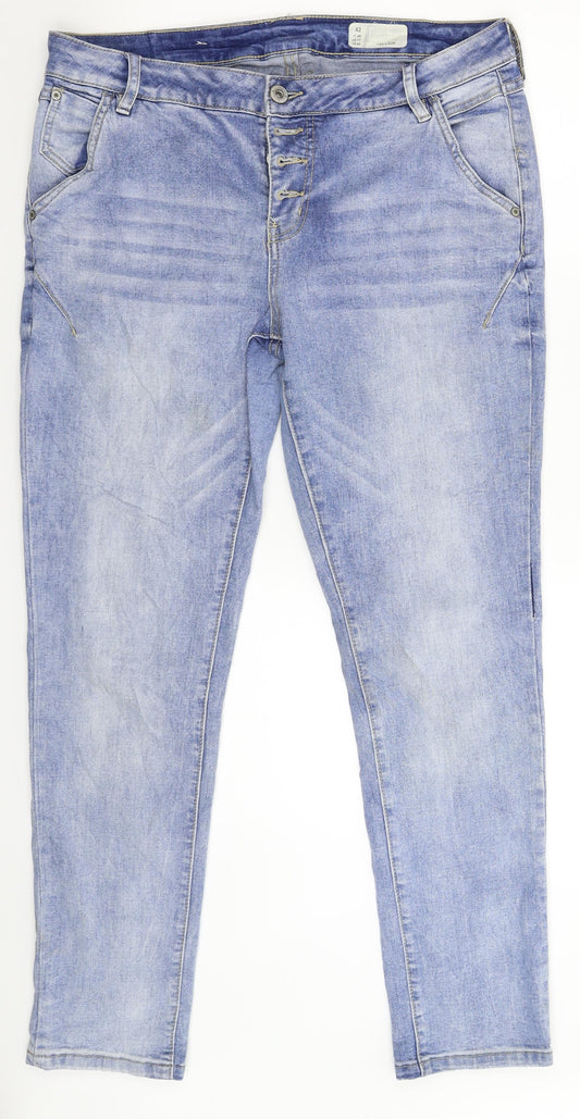 Denim 1982 Womens Blue  Denim Skinny Jeans Size 34 in L30 in