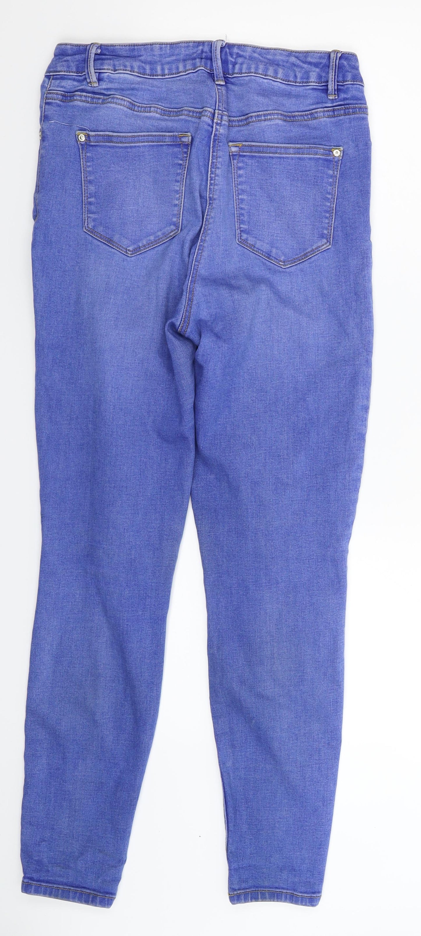 Matalan Womens Blue  Denim Skinny Jeans Size 12 L28 in