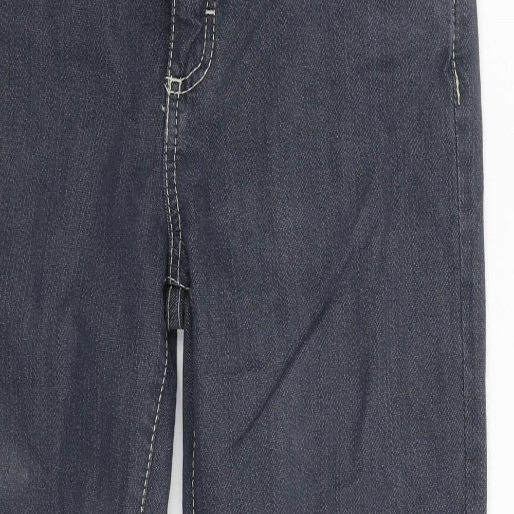 Authentic Womens Grey  Denim Straight Jeans Size 30 in L25 in