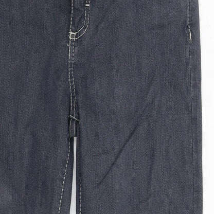 Authentic Womens Grey  Denim Straight Jeans Size 30 in L25 in
