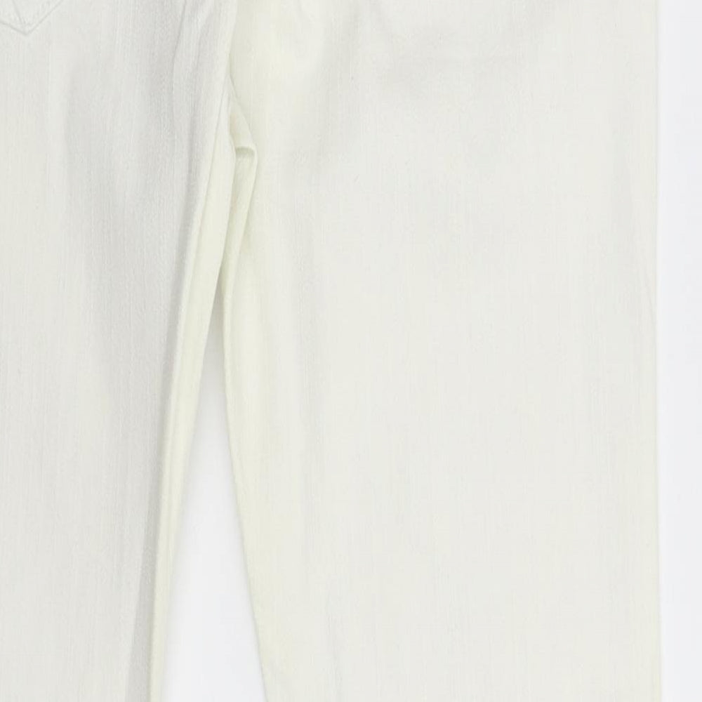 House of Denim Womens White  Denim Skinny Jeans Size 12 L29 in