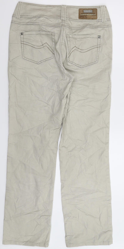 Cecil Womens Grey  Denim Straight Jeans Size 31 in L31 in