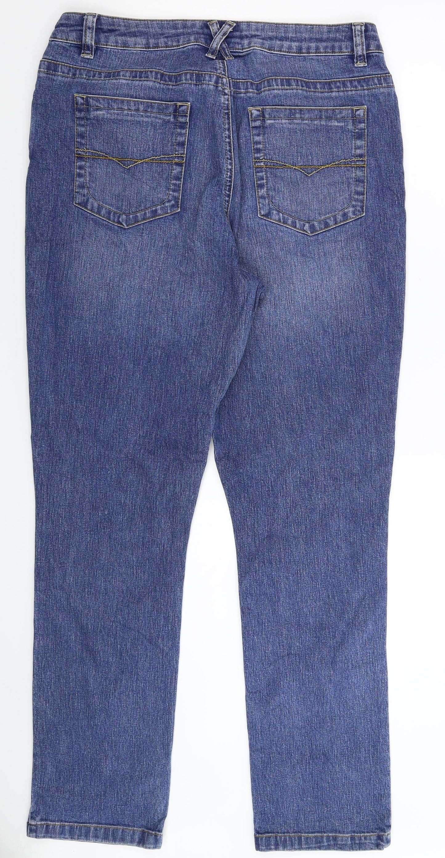 Piano Womens Blue  Denim Straight Jeans Size 34 in L31 in