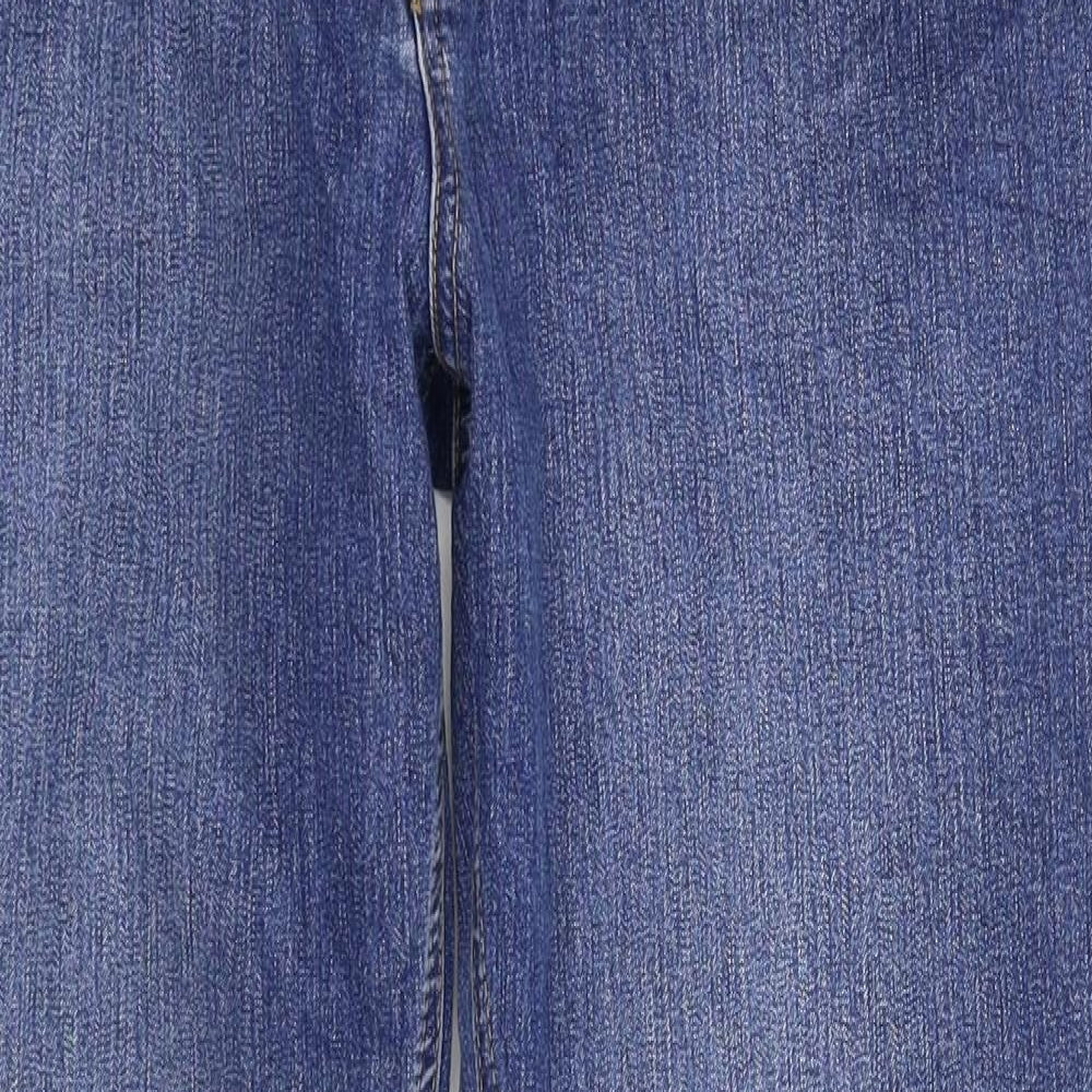 Piano Womens Blue  Denim Straight Jeans Size 34 in L31 in