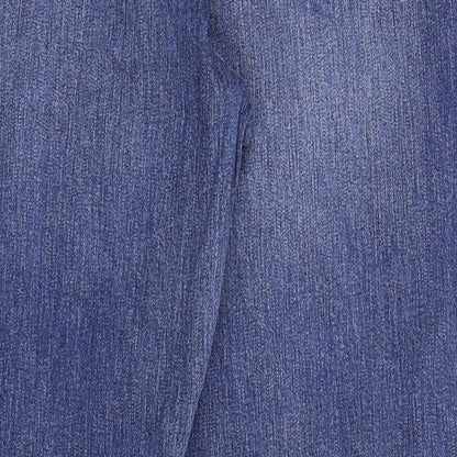 Piano Womens Blue  Denim Straight Jeans Size 34 in L31 in