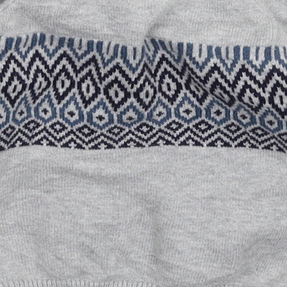 TU Baby Grey Geometric Knit Pullover Jumper Size 3-6 Months
