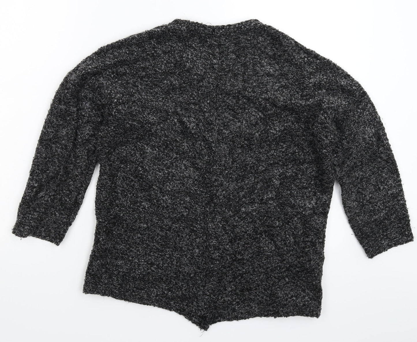 Divided Womens Black  Knit Cardigan Jumper Size S