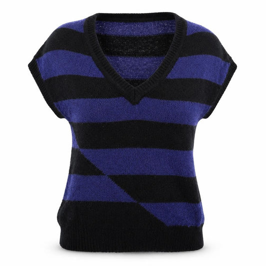 Only Womens Multicoloured Striped Knit Pullover Jumper Size L