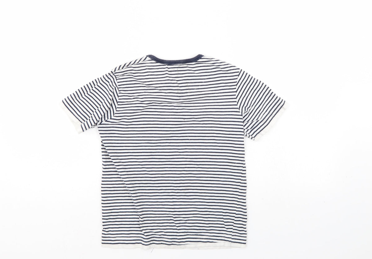 Pep&Co Boys Blue Striped  Basic Casual Size 9-10 Years