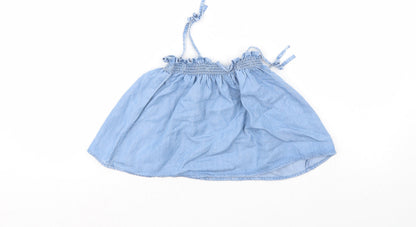 Zara Girls Blue  Denim A-Line Skirt Size 2-3 Years