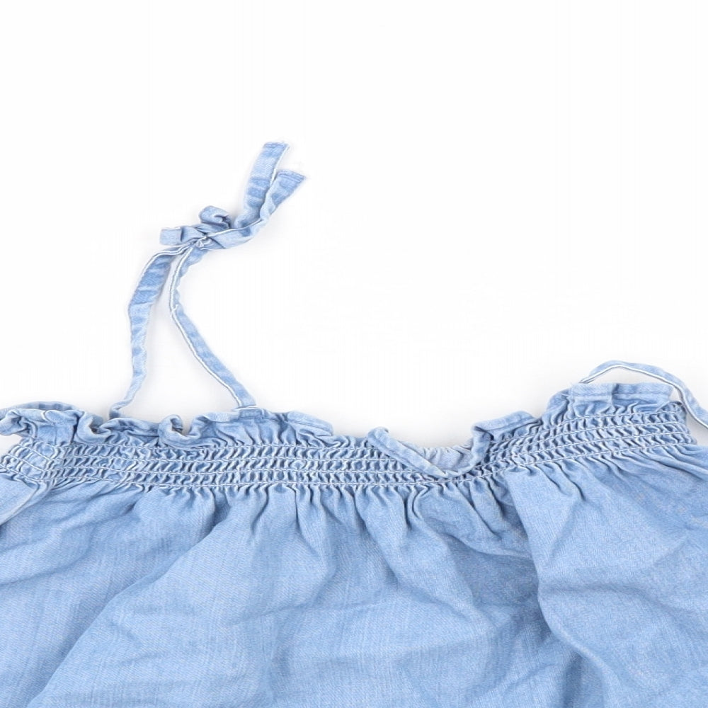 Zara Girls Blue  Denim A-Line Skirt Size 2-3 Years