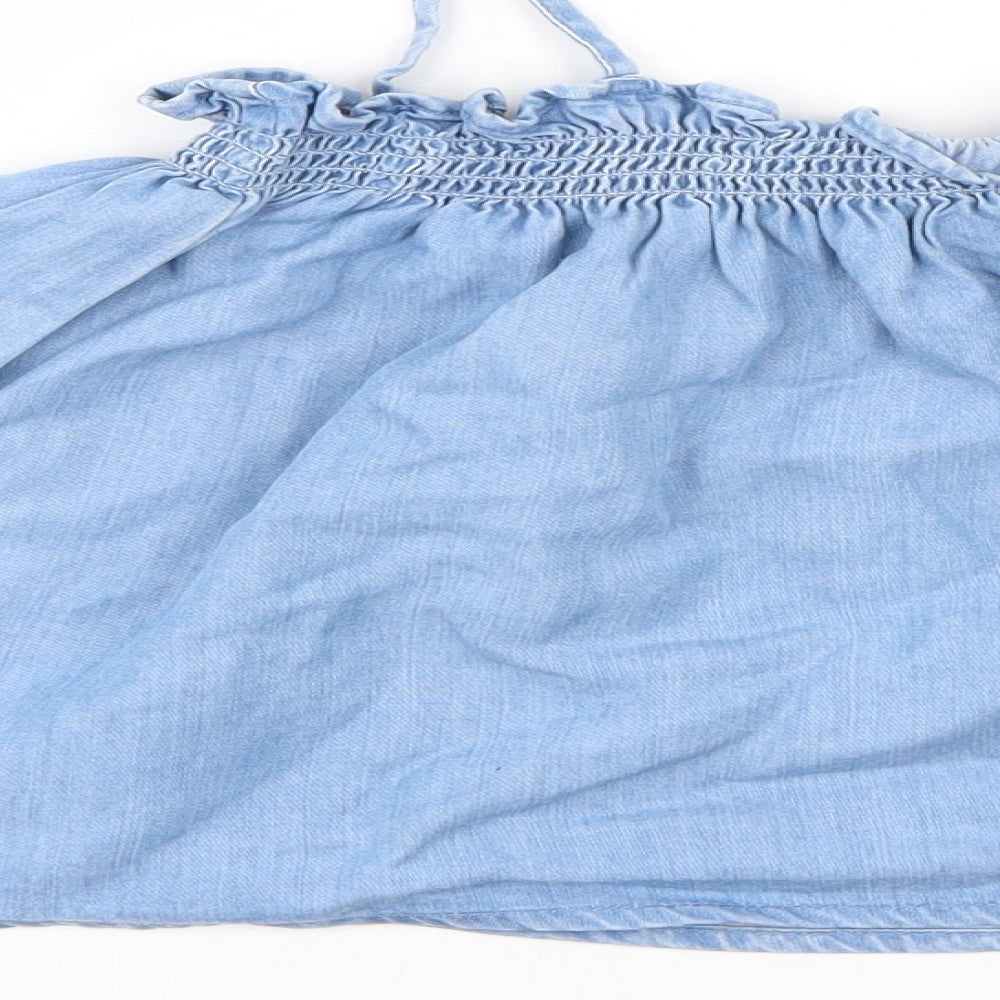Zara Girls Blue  Denim A-Line Skirt Size 2-3 Years