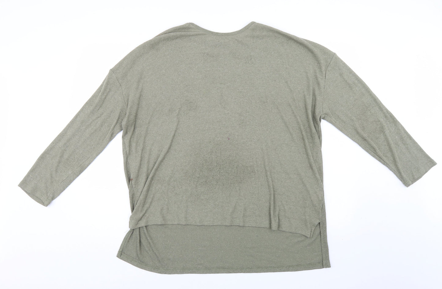 Primark Womens Green   Henley Jumper Size 16