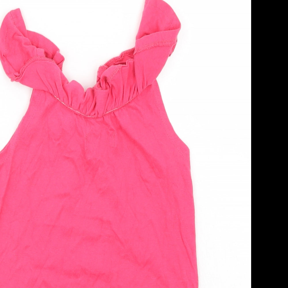 Primark Girls Pink   Basic Button-Up Size 6-7 Years