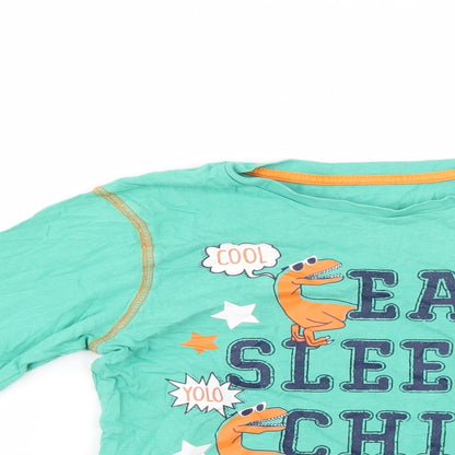 Preworn Girls Green   Basic T-Shirt Size 8-9 Years