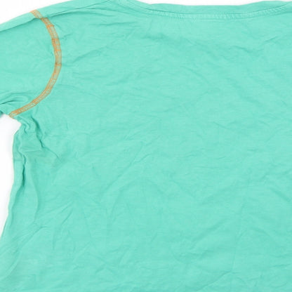 Preworn Girls Green   Basic T-Shirt Size 8-9 Years
