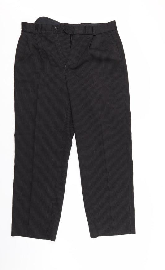 NEXT Mens Black Striped  Sweatpants Trousers Size 32 L29 in