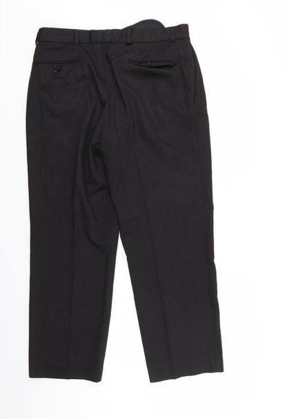 NEXT Mens Black Striped  Sweatpants Trousers Size 32 L29 in