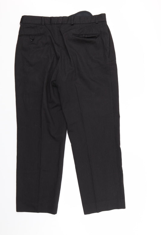 NEXT Mens Black Striped  Sweatpants Trousers Size 32 L29 in