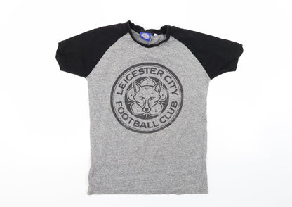 Leciseter City Fc Boys Grey   Basic T-Shirt Size 11-12 Years  - Leciester City FC