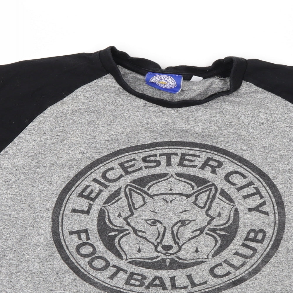 Leciseter City Fc Boys Grey   Basic T-Shirt Size 11-12 Years  - Leciester City FC