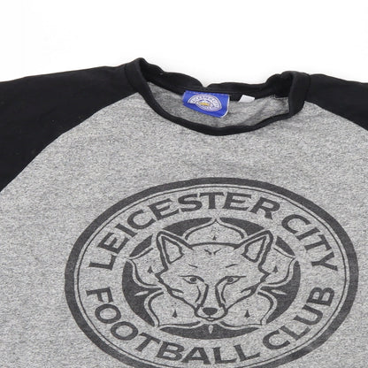 Leciseter City Fc Boys Grey   Basic T-Shirt Size 11-12 Years  - Leciester City FC