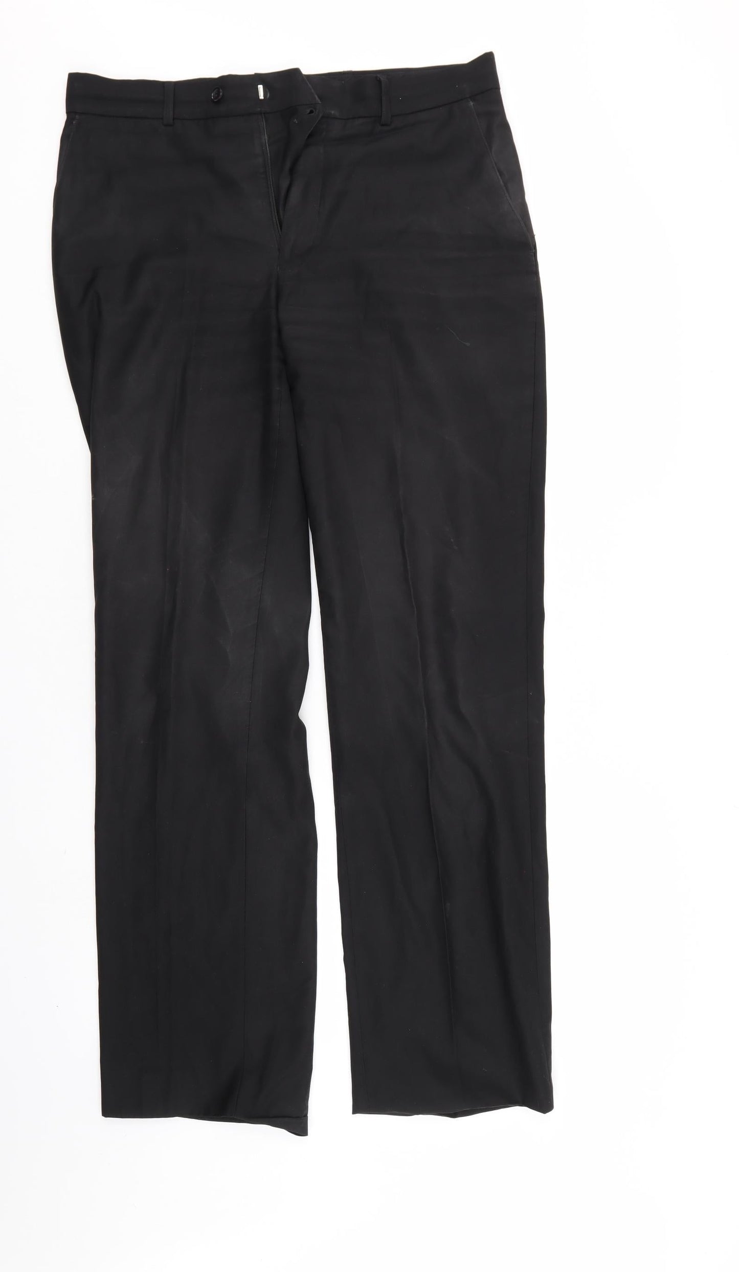 Burton Mens Black   Trousers  Size 32 L31 in