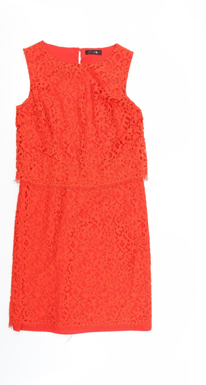 TU Womens Orange   Tank Dress  Size 12
