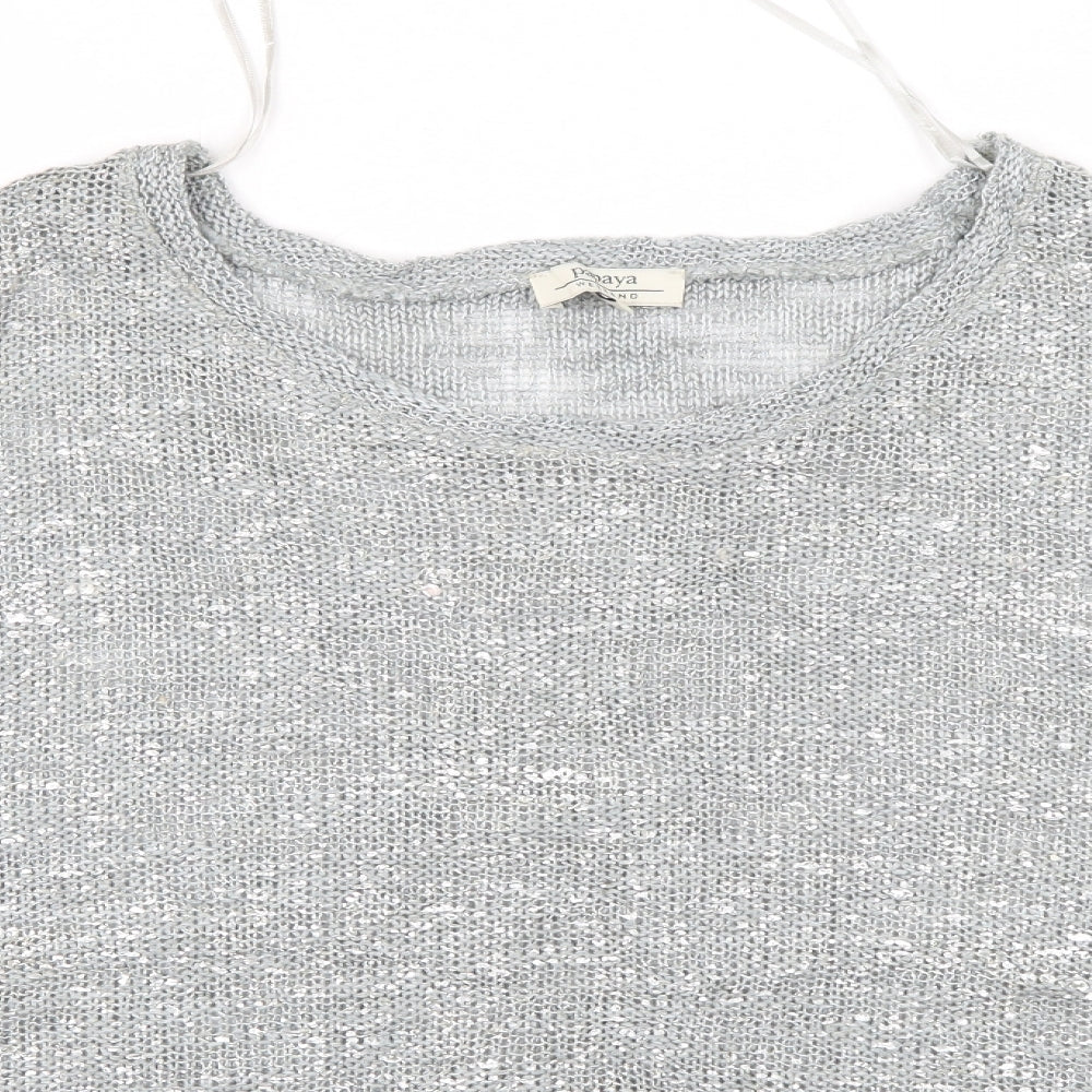 Papaya Womens Grey   Pullover Jumper Size 16
