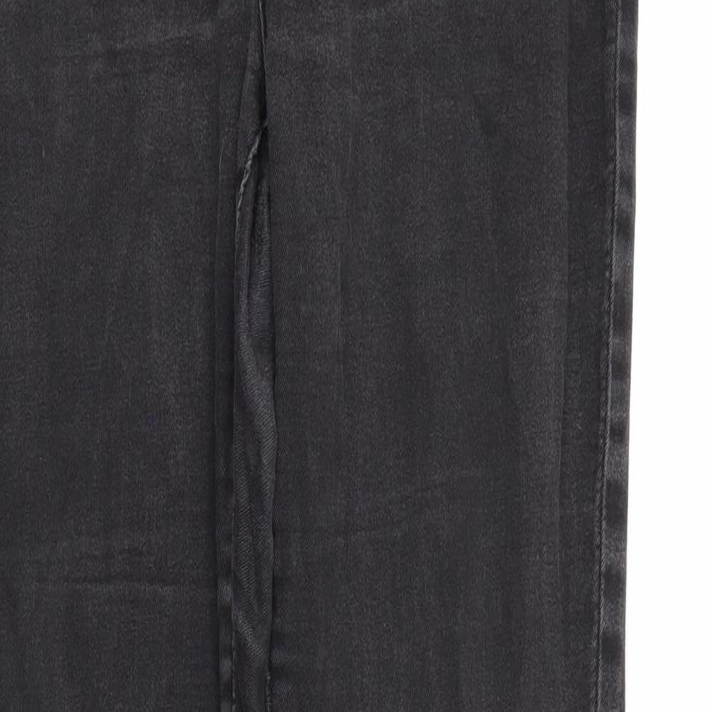 Denim & Co. Womens Black  Denim Tapered Jeans Size 16 L29 in