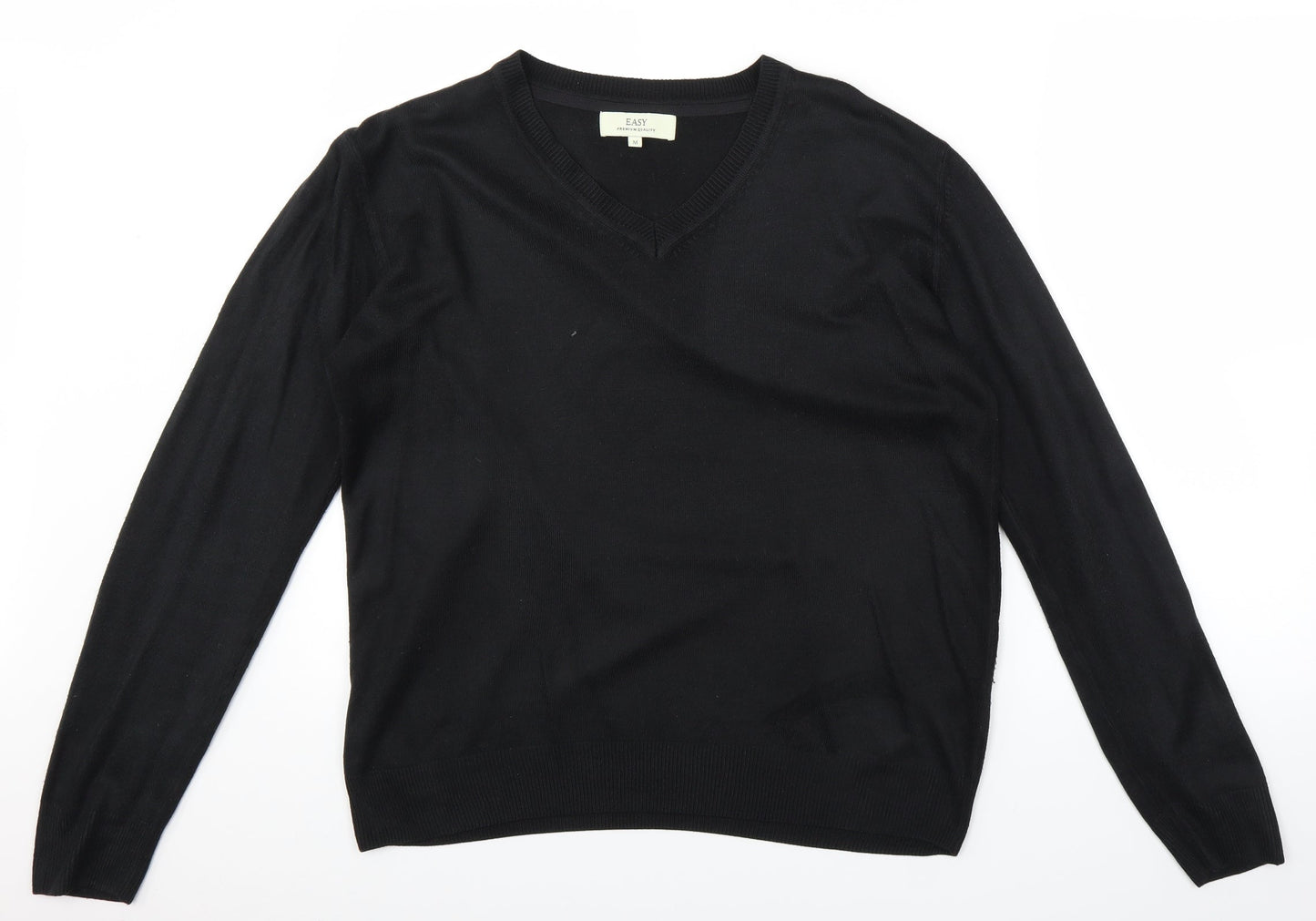 Easy Mens Black   Pullover Jumper Size M