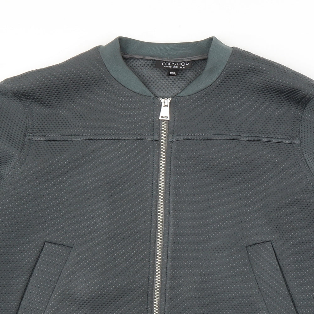 Womens UK Size 12 Topshop Green Jacket