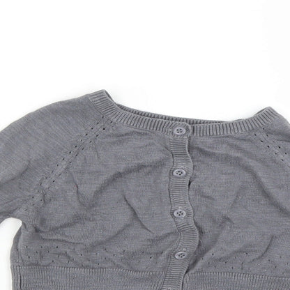 Mothercare Girls Grey   Cardigan Jumper Size 4 Years
