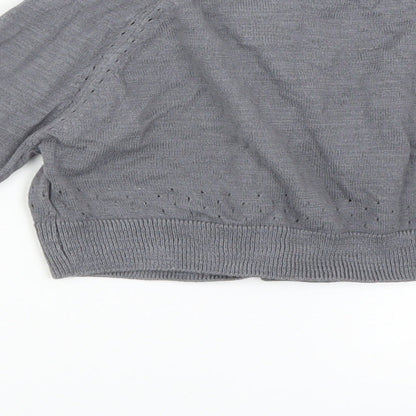 Mothercare Girls Grey   Cardigan Jumper Size 4 Years