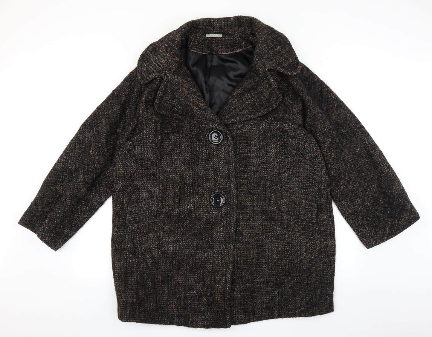 Womens UK Size L Wallis Brown Overcoat