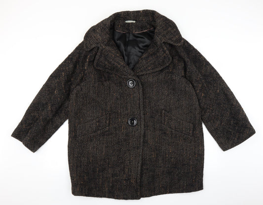 Womens UK Size L Wallis Brown Overcoat