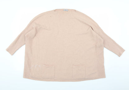 LV Clothing Womens Orange   Pullover Jumper Size M  - oversize