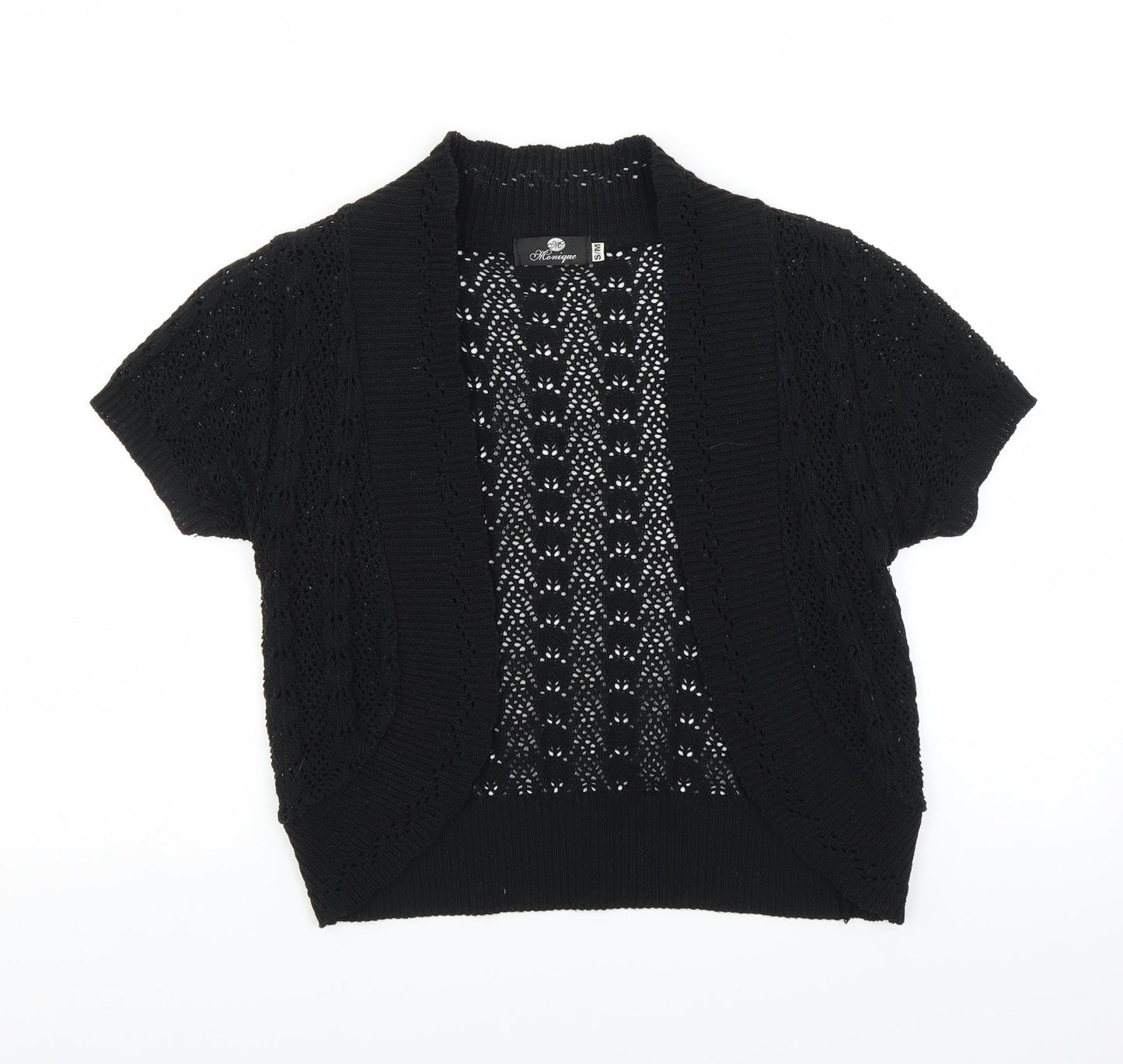 Monique Lhuillier Womens Black   Shrug Jumper Size S